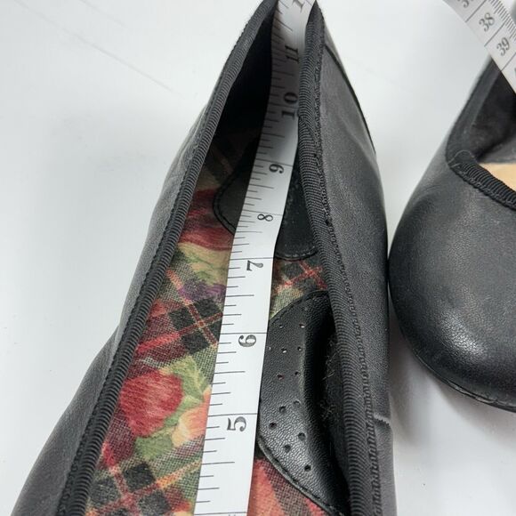 Born Julianne Ballet Flats Black Leather Women's Size 9/9.5 Casual Slip On Shoes - Picture 12 of 13